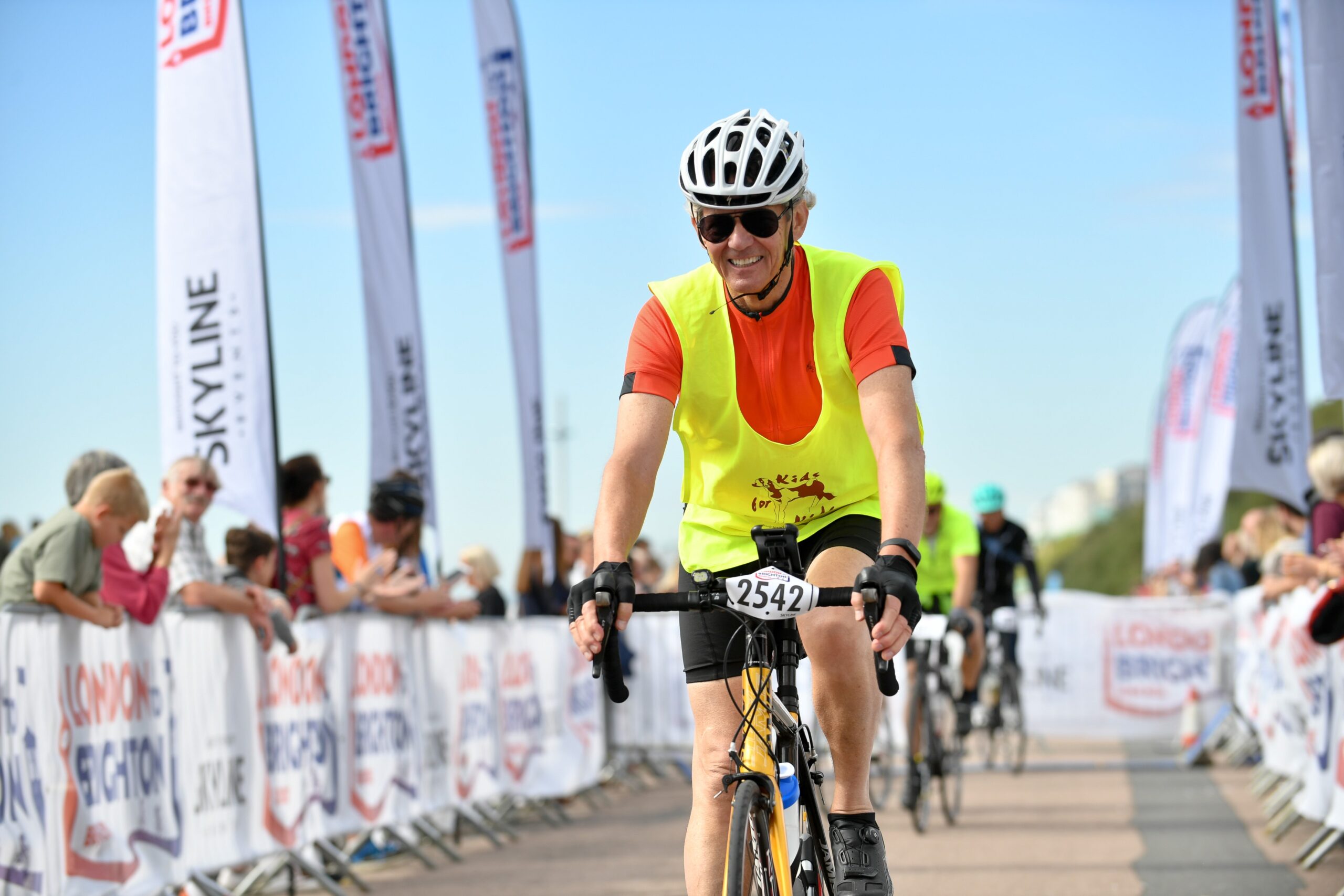2018 London to Brighton me at the finishing line